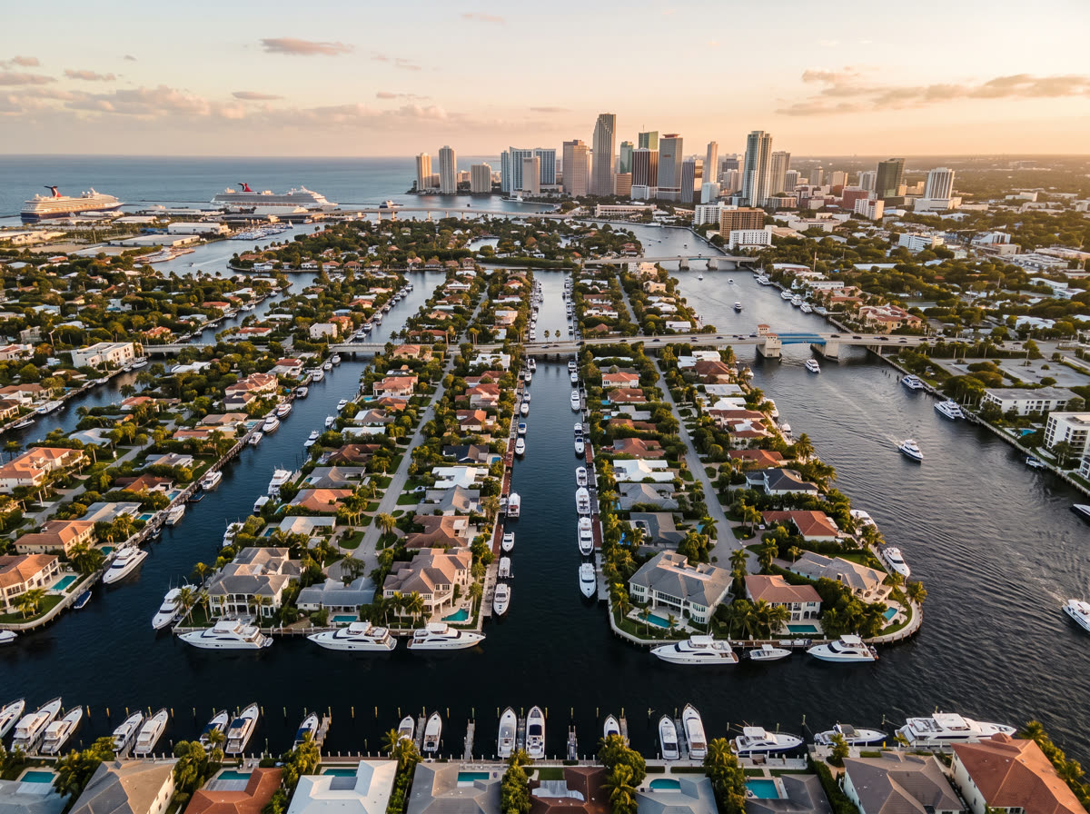 Aerial view of Fort Lauderdale